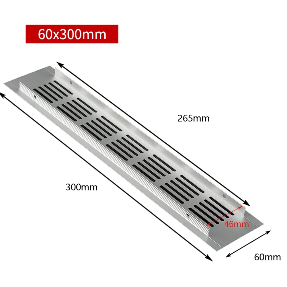 Vent Perforated Sheet Aluminum Air Vent Ventilator Grille Cover Ventilation For Wardrobes Shoe Cabinets Bathroom Door Parts