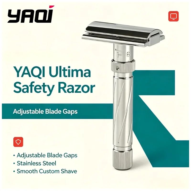 YAQI Mens Safety Razor Professional Ultima Stainless Steel Adjustable - Hair Cutting Machine Barber tool 2026 Flash Sale！