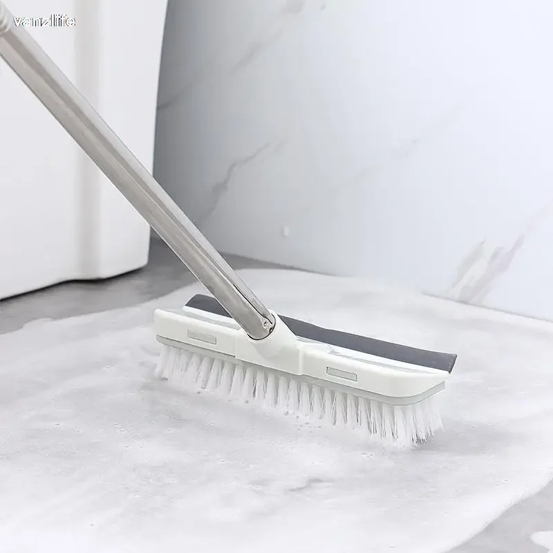 vanzlife toilet brush floor cleaning wiper ceramic tile bathroom long handle floor tile cleaning bristles