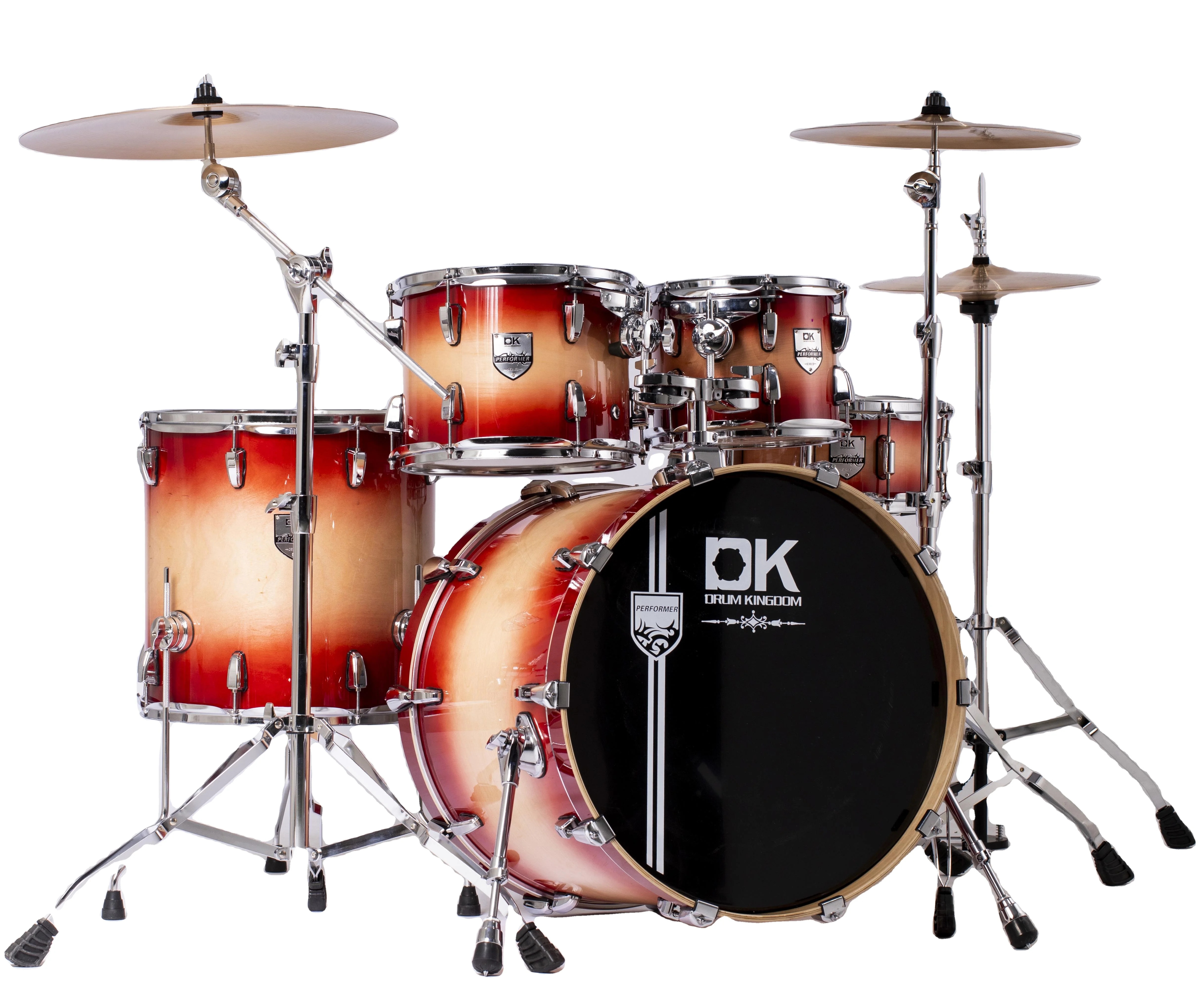 

China Tianjin DK 5 Pieces Acoustic Jazz Electronic Junior Drum Set