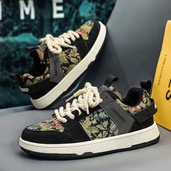 2022 Fashion Print Black Low Sneakers for Men Women Canvas Sports Shoes Flat Skateboard Sneakers Mens Trainers Zapatillas Skate