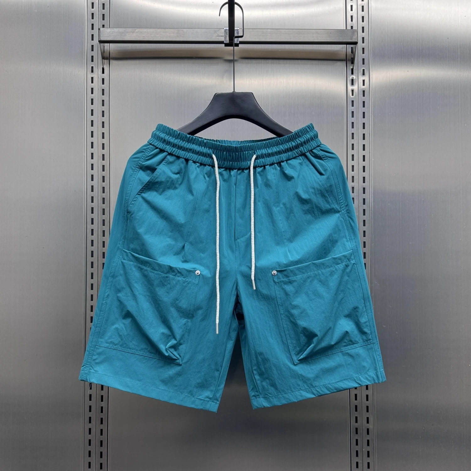 

Ice Silk Multi-ket Workwear orts Breathable Loose Men's Straight Leg Cool Feeling Mid-Length Casual Pants Summer 2025