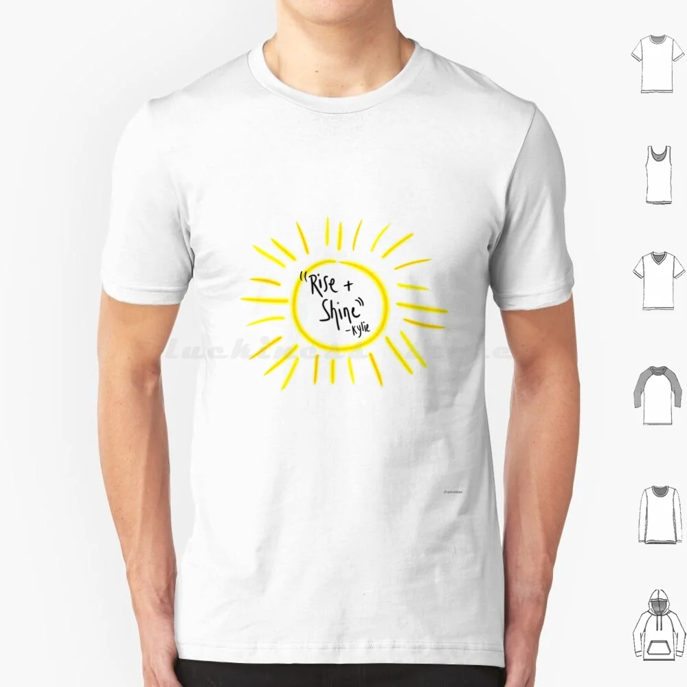 T-shirt en coton pour hommes et femmes, avec impression DIY, Meme "Rise And Shine", Kylie Kardashians, Keeping Up With The Kardashians, Stormi Memes