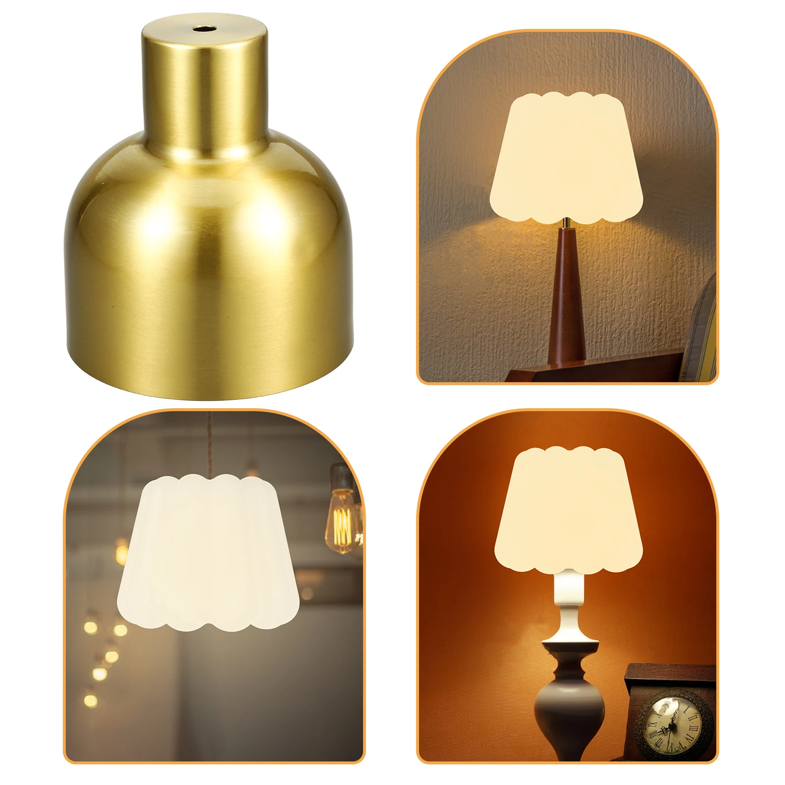 

Elegant White Acrylic Lampshade Pudding Shape for Chandeliers Table Lamps Versatile Home Decor Lighting Solutions