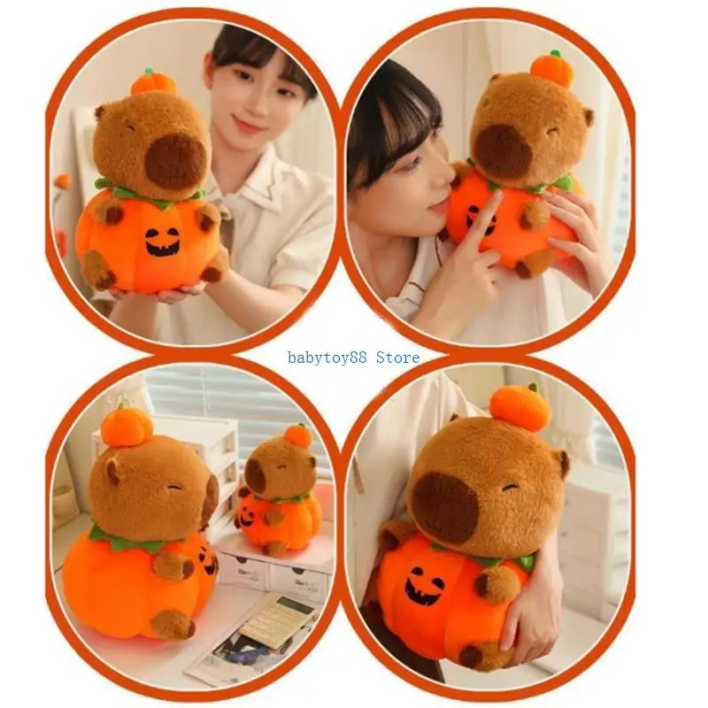 Y4UD Fashionable Charm Capybaras Stylish Plush Toy Soft and Safe Plush Stuff Animals for All Ages Daily Casual Use