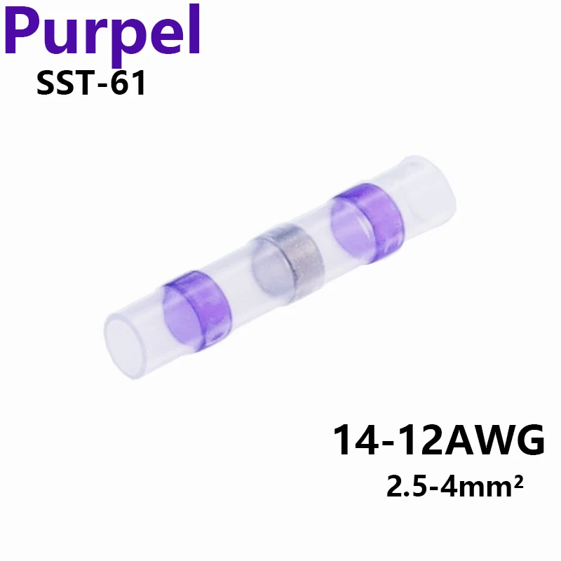 5/10/20/30/50pcs Solder Seal Wire Connectors 3:1 Heat Shrink Insulated Electrical Wire Terminals Butt Splice Waterproof image 6