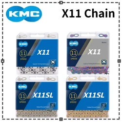 KMC Bike Chain X11 X11SL MTB Road Bicycle Silver Gold Chain 11V 11Speed Bike Chain Bike Crankset for Shimano SRAM Bikes Parts