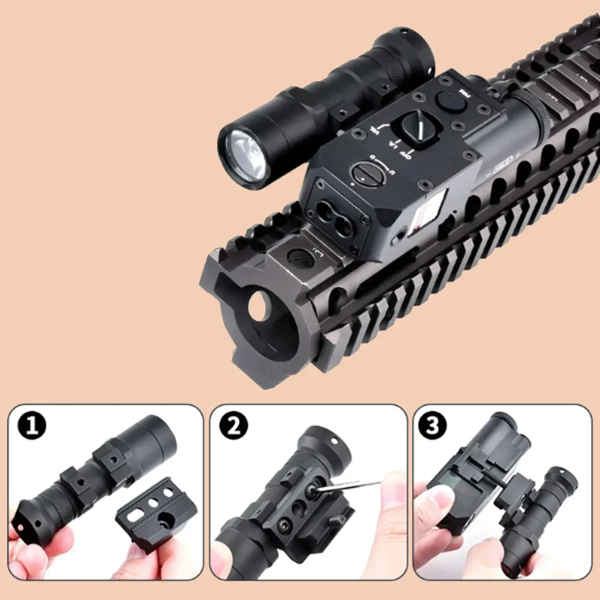 

Tactical Metal CQBL-1 Green Red Blue Dot IR Laser Sight Pointer M600 M300 Scout Light Hunting Weapon AK47 AR15 For 20mm Rail