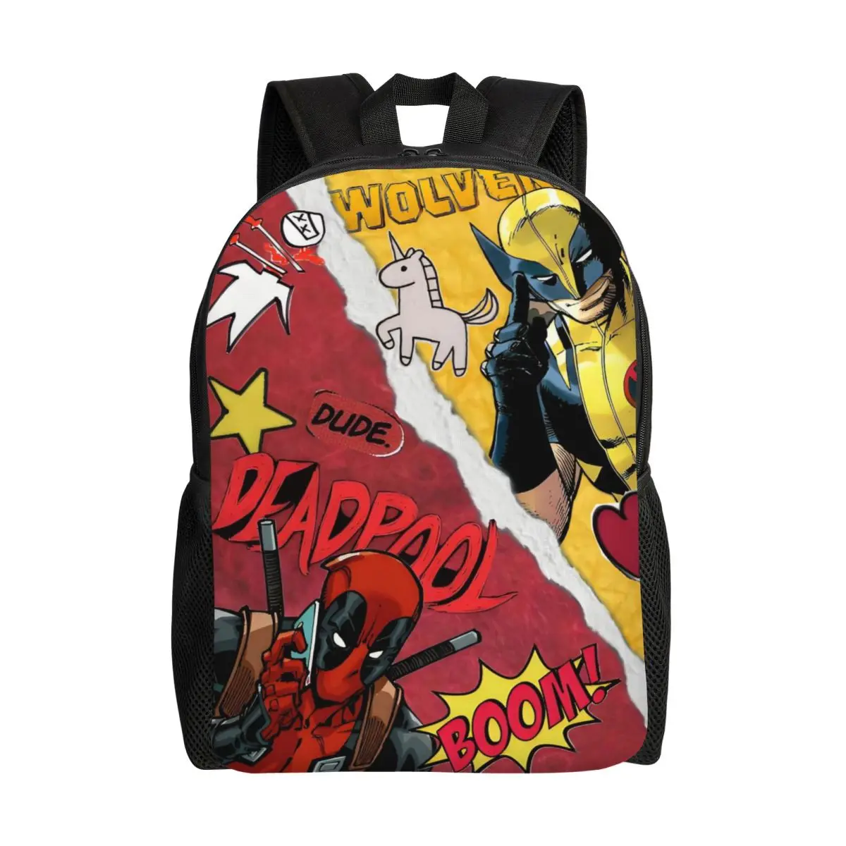 

Классический пленочный рюкзак Росомаха на заказ для мужчин и женщин, водостойкий школьный крутой рюкзак с супергероем, сумка для книг с принтом