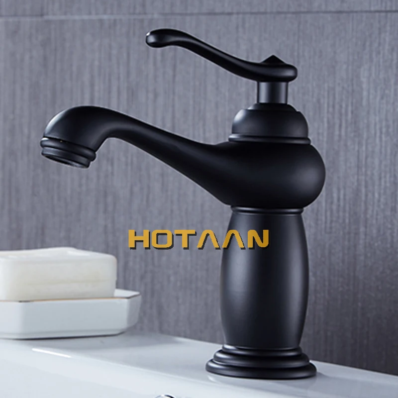 . New arrival Bathroom Black Basin Faucet   Brass Mixer Tap with ceramic torneiras para banheiro