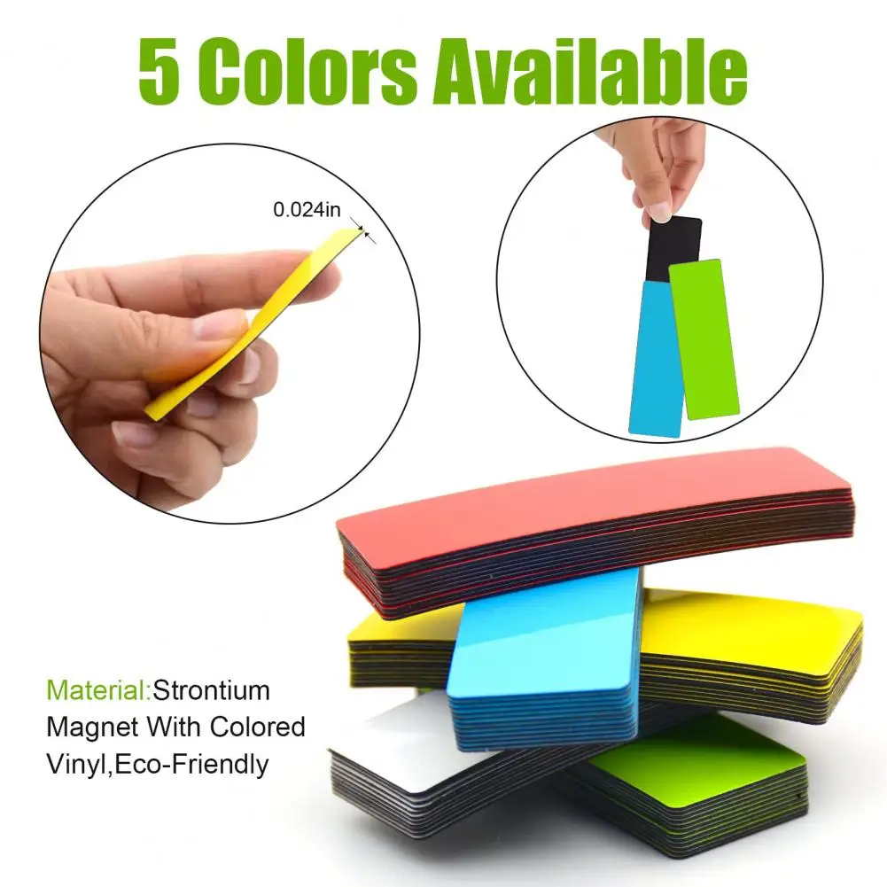 Magnetic Organizing Labels Waterproof Magnetic Dry Erase Labels for Classroom Office Home Organization Reusable Writable Strips