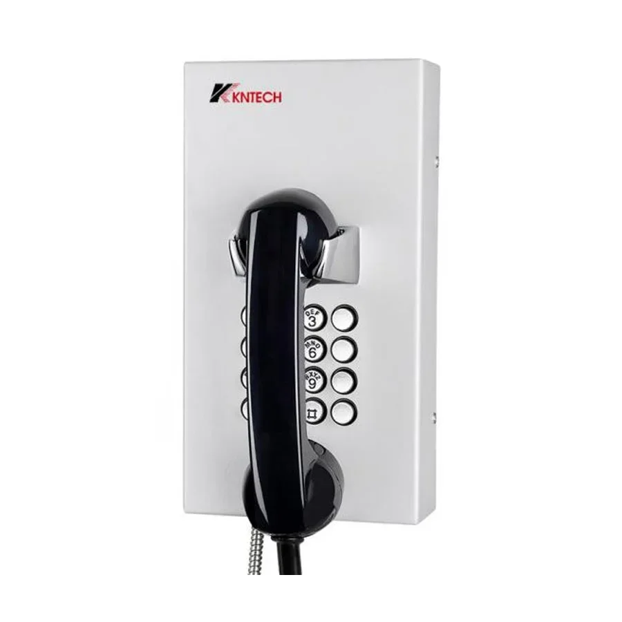 Sistema de telefone Kntech Inmate Telefones de prisão robustos VOIP e analógico à prova de vandalismo KNZD-05