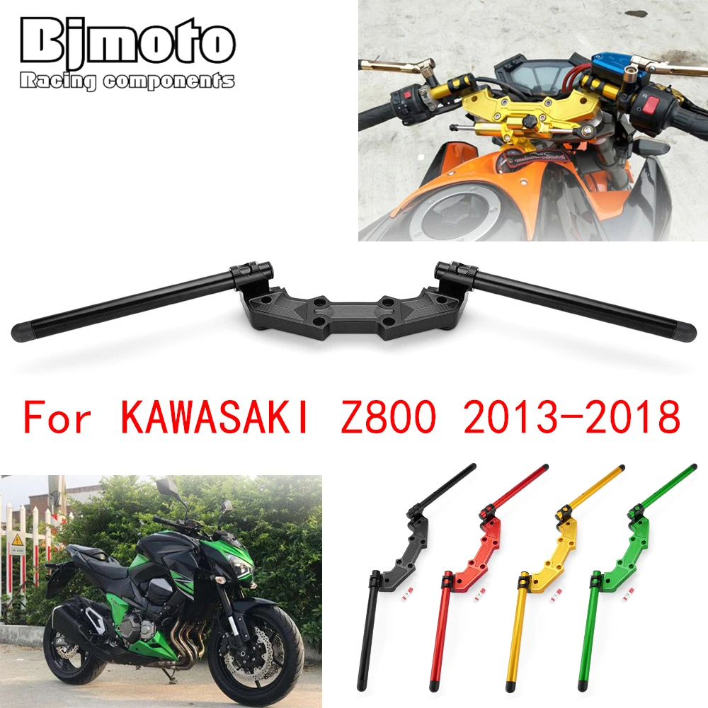 

Z800 Motorbike Fork Tube Clip On Handlebars For Kawaski Z 800 2013-2018 Motorcycle Motified Handle Bar Riser Racing Handlebar