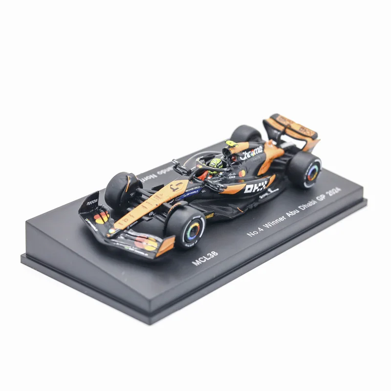 

Spark 1:64 MCL38 No.4 Winner Abu Dhabi GP 2024 Lando Norris Alloy Vehicle Car Model