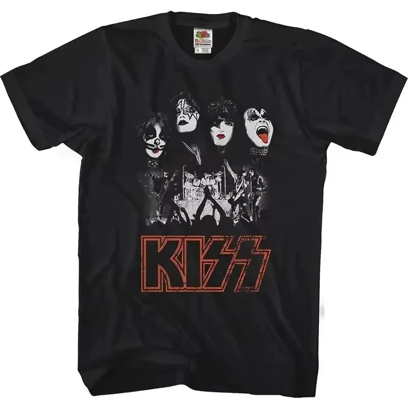 

Kiss Band T Shirt Men Women Fashion T-shirt Cotton Tshirt Kisss Tops Tees Men's Clothing Music Rock Camisetas Hombre Tops