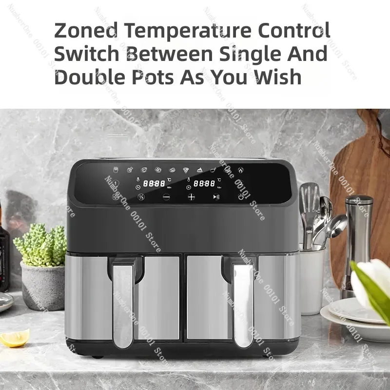 8L Double Pot Air Fryer Large