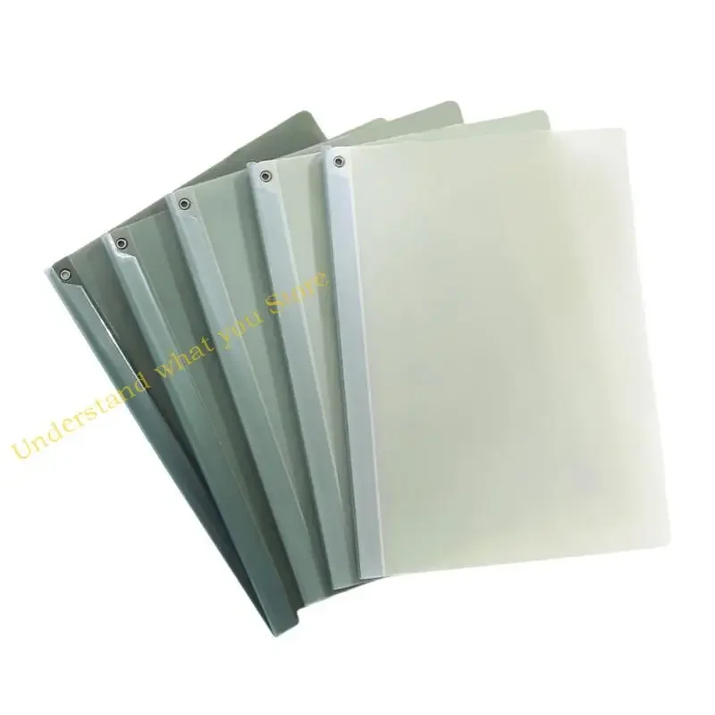 

J60a 5pcs 14.6x9inch держатели файлов прозрачная водостойкая папка документов с водостойкой файла с длинным зажимом удерживает