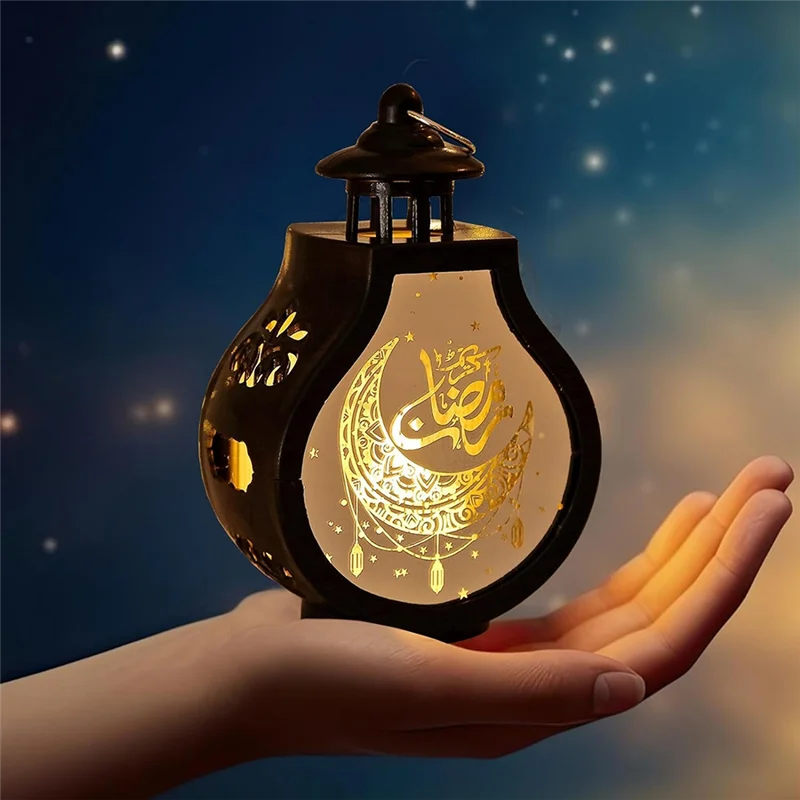 

Y50A-2 Pcs Ramadan Lantern Vintage Candle Lantern Decorative Hanging Lantern Eid Mubarak Lantern Black Lantern Home Decor Easy T