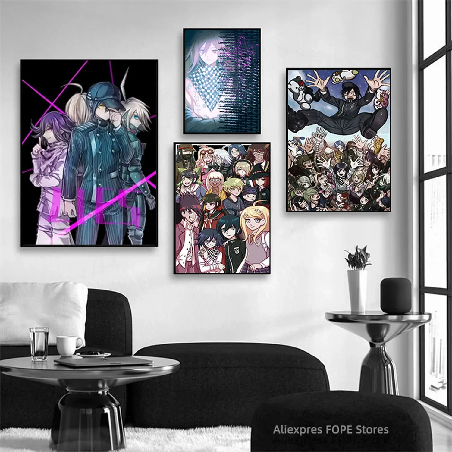 ملصقات ومطبوعات فنية على قماش الحائط لتزيين المنزل ، بتلر الخور ، رسوم متحركة أنيمي ، مانغا كرتونية ، لوحات فنية ، رسم #2