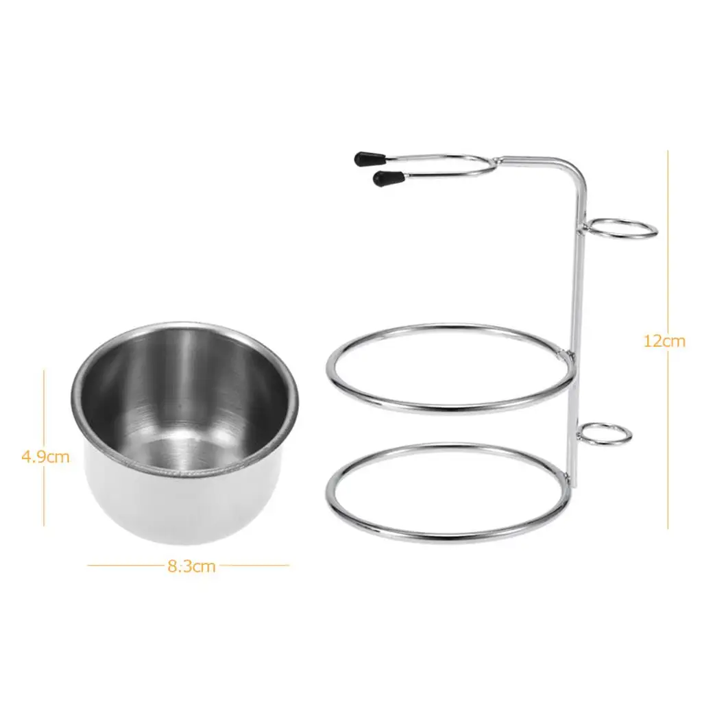 하이 퀄리티 이발사 면도 브러쉬, 거치대 비누 면도 머그잔 및 컵 그릇 세트