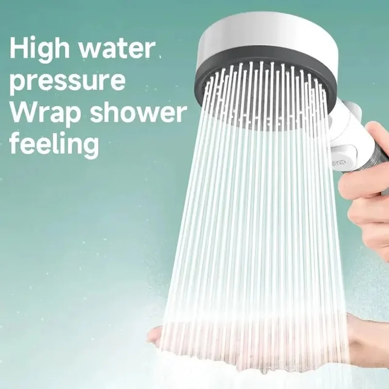 High Quality 10 Mode Shower Head Water Filter Adjustable High Pressure Shower Portable One-Key Stop Shower Bathroom Accessories