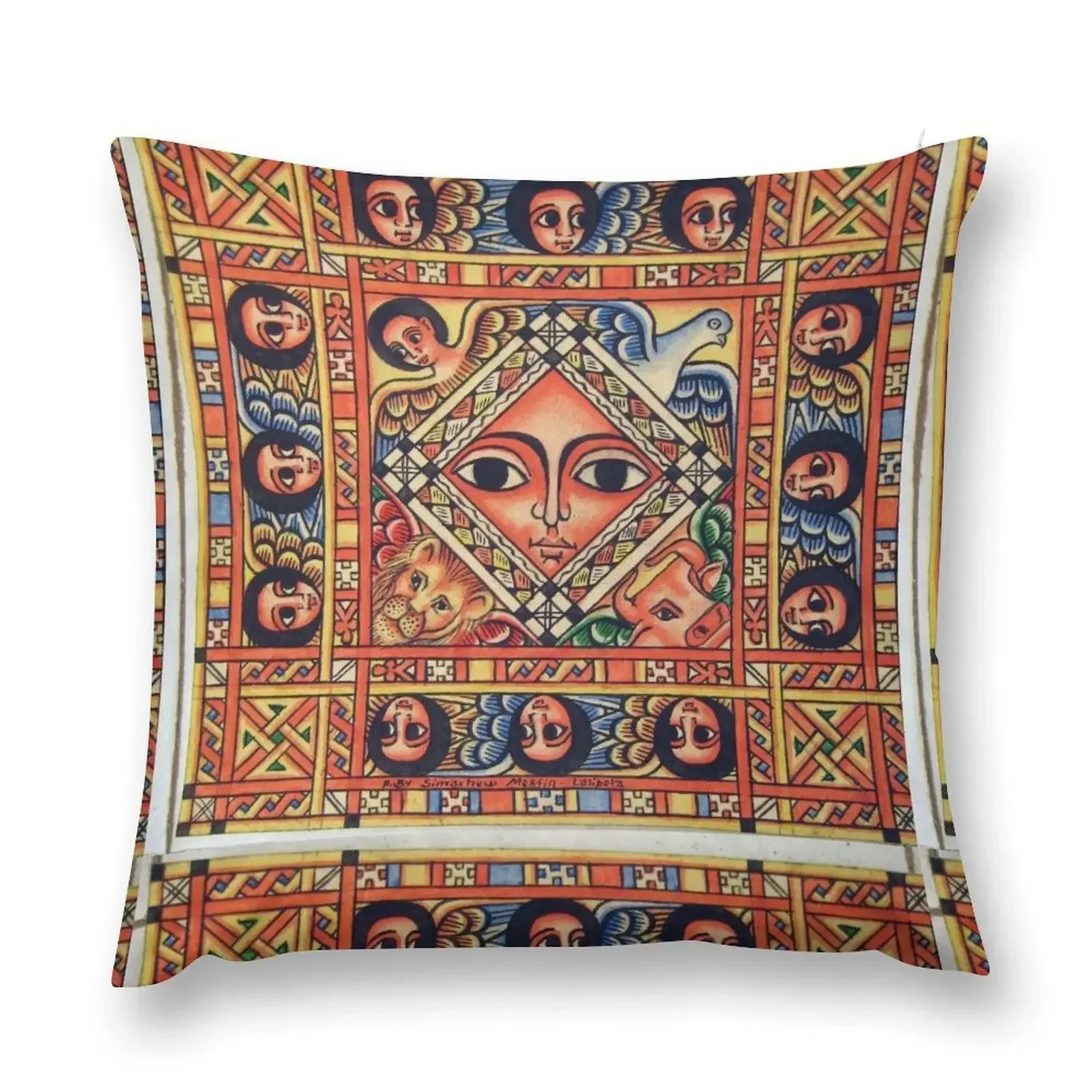 

ethiopian ancient art Throw Pillow Decorative Cushion Cover Custom Cushion Photo pillow