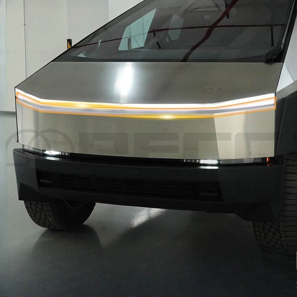 Película de Proteção de Pintura TPU para Farol Traseiro e Pilar B C para Tesla Cybertruck 2024-2026, Kit Invisível Anti-Risco