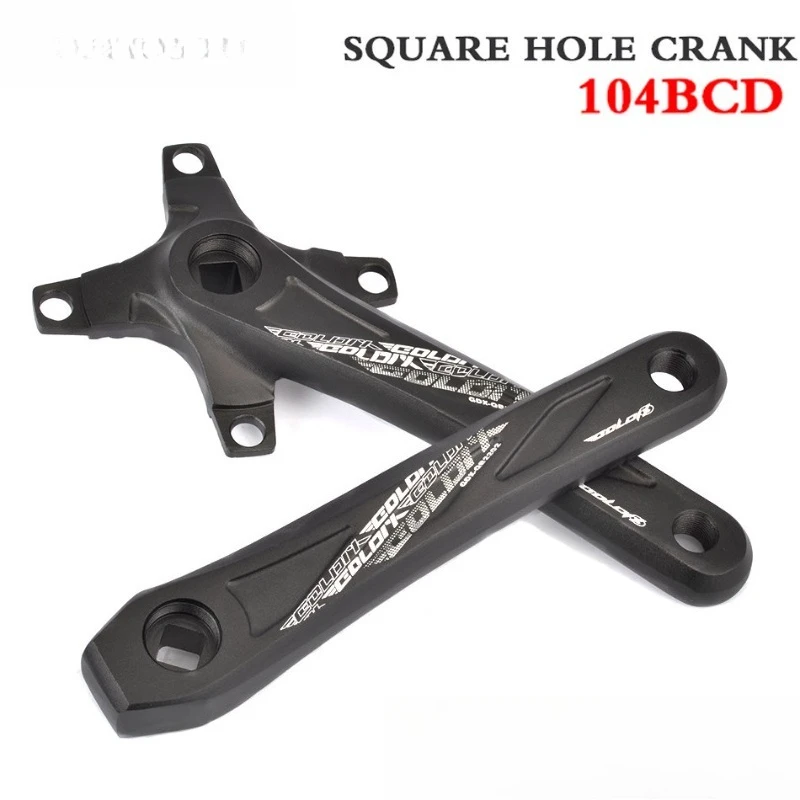 

170mm 175mm Square Taper Crankset BCD104 Aluminum Alloy Single Chainring For MTB Road Bike Bicycle Crank Arm Accessories