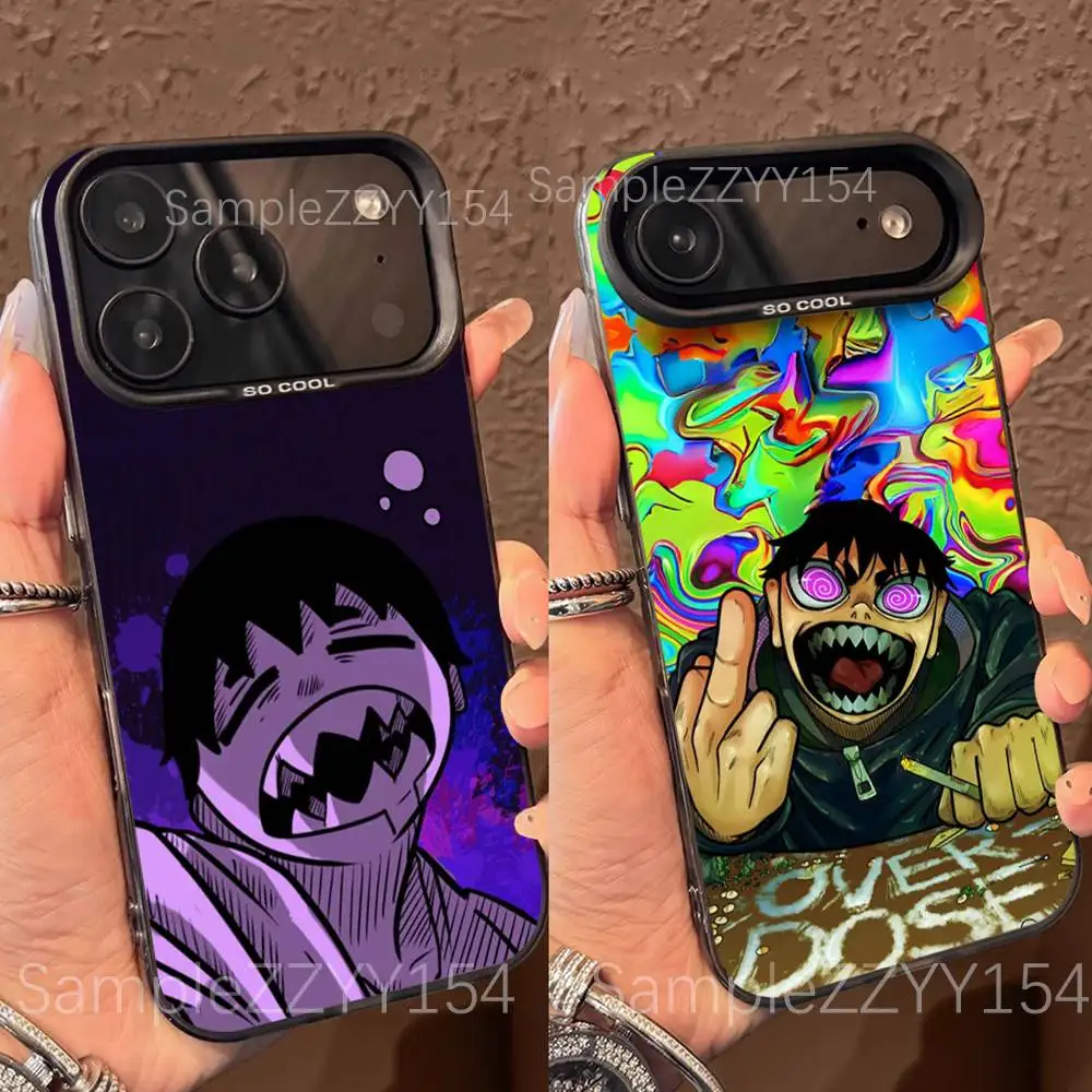 

Anime Sense Life Kaleb Phone Case For iPhone 17,16,15,14,13,12,X,8,Pro,Max,Plus,E,SE4,Air,Mini Black IMD Matte