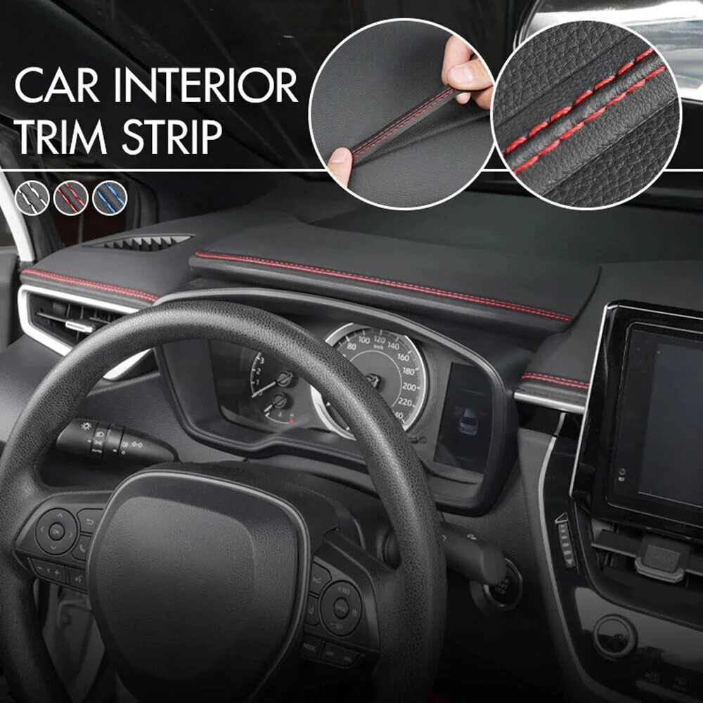 Copertura della striscia di rivestimento dell'auto squisita flessibile autoadesiva fai da te modanatura interna striscia decorativa ricambi Auto adesivi di protezione della porta
