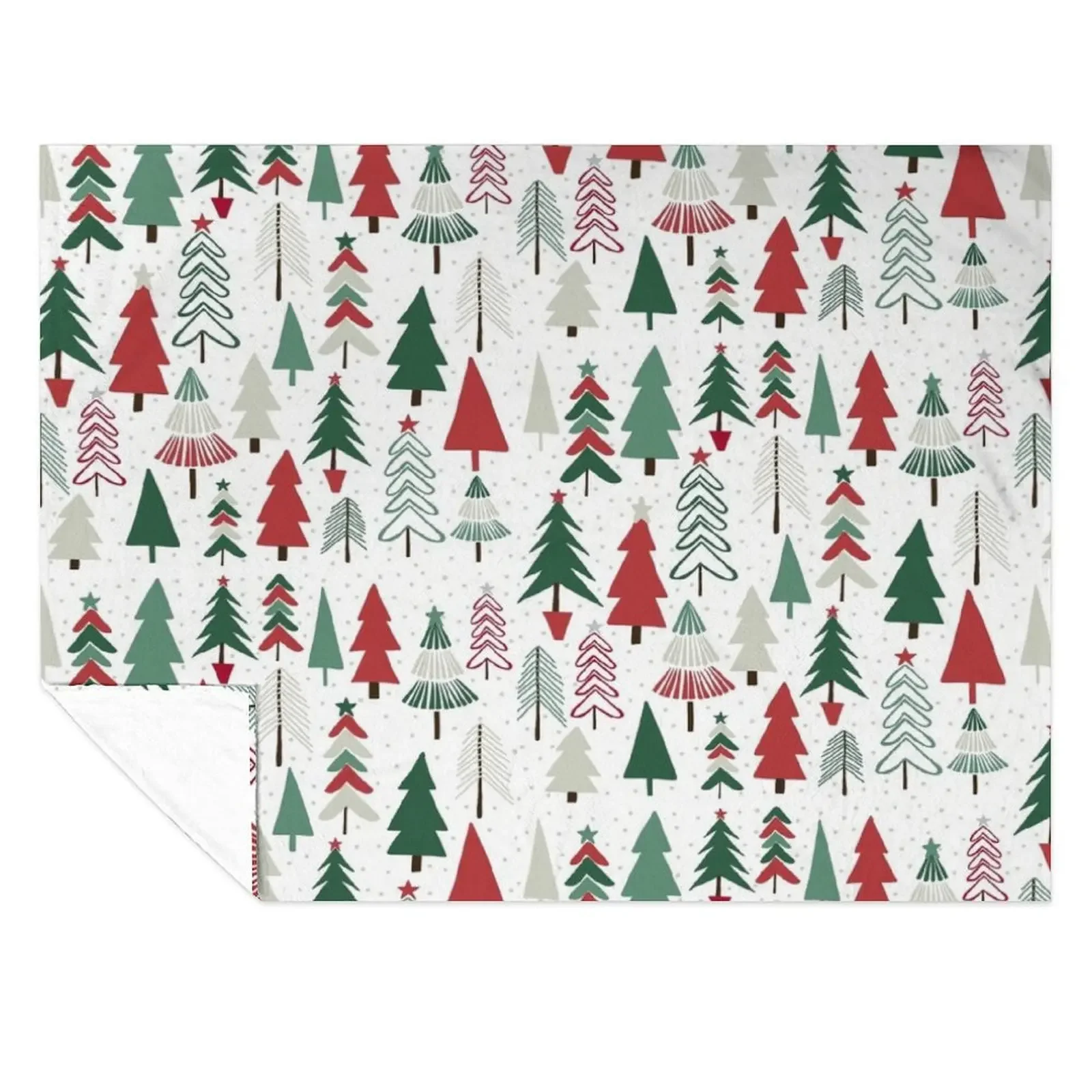 

Classic Christmas Tree Throw Blanket Luxury Thicken Decorative Throw Stuffeds Quilt Blankets