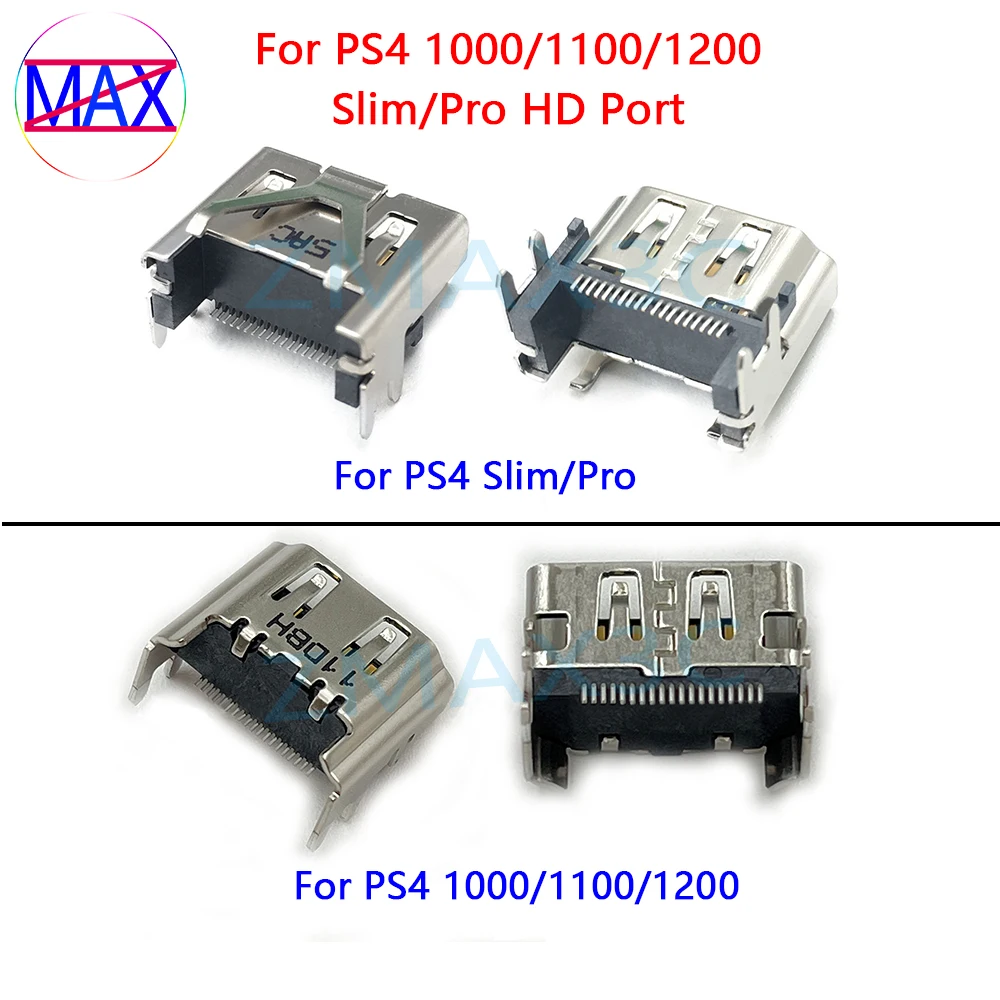 20pcs Original New For PS4 Slim Pro Hdmi-compatible Port Socket Replacement For PS4 1000 1100 1200 Host HD Interface Connector