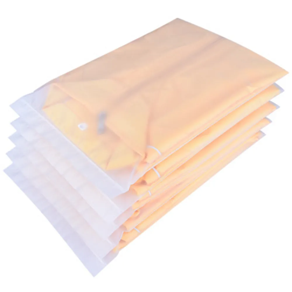 100Pcs CPE Frosted Plastic Zip Lock Retail Packaging Bag Reclosable Zipper Storage for Office Supply Clothes Book Pack Pouches