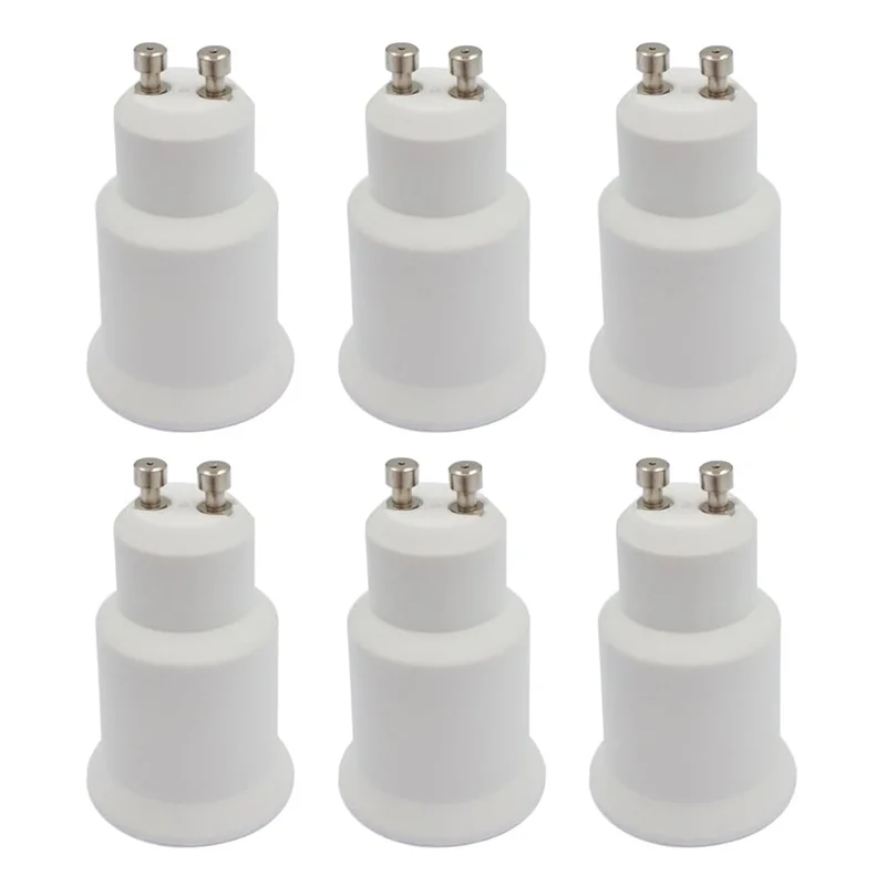 Adattatore MOPHE-6 pezzi da gu10 a E26, convertitore adattatore presa da gu10 a vite standard nella base E26