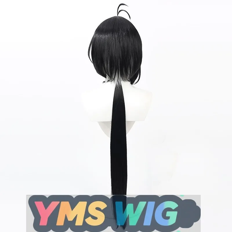 【MMS WIG】 Perruque de cosplay errante féminine de résonateur Ming Chao noire avec reflets tête de méduse de style cuir chevelu