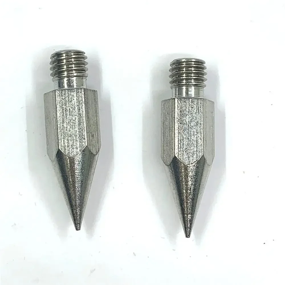 Acciaio inossidabile M9.8mm prismi Pole M8/M10 Mini Pole Tip punto di ricambio adatto per prismi Pole pezzi di ricambio accessori per utensili