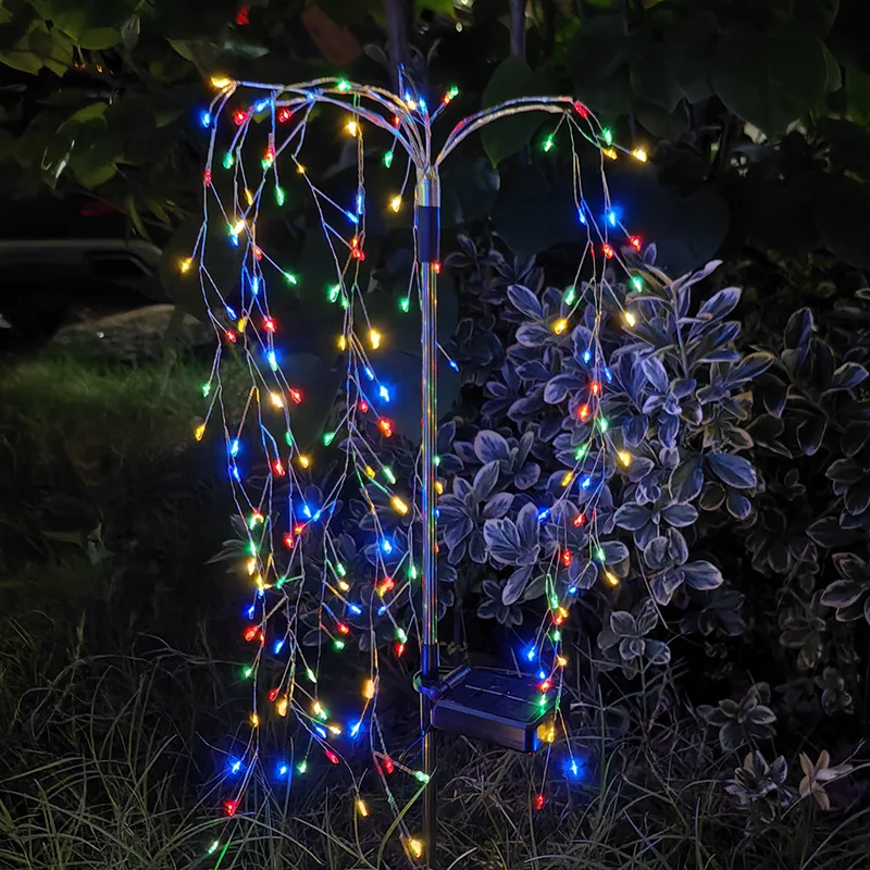 100/120/160 LED Zonne-energie Vuurwerk Verlichting Tuindecoratie Kerstverlichting Waterdichte Outdoor Paardebloem Gazon Lamp Patio tuin