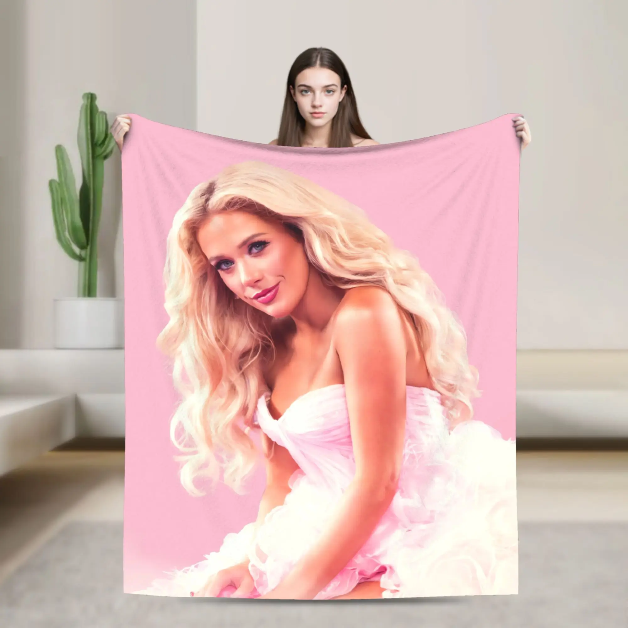 Office Megan Moroney Singer Cloud 9 Album Flannel Blanket  Warm Soft Bedding Throws for Couch Chair Bedspread Sofa Bed Cover