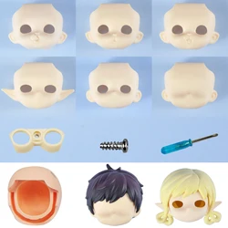 Ymy Ob11 Face Doll Bald Head Man Without Makeup Replacement Face Accessories Open Eyelid Head For Gsc Clay 1/12bjd Doll