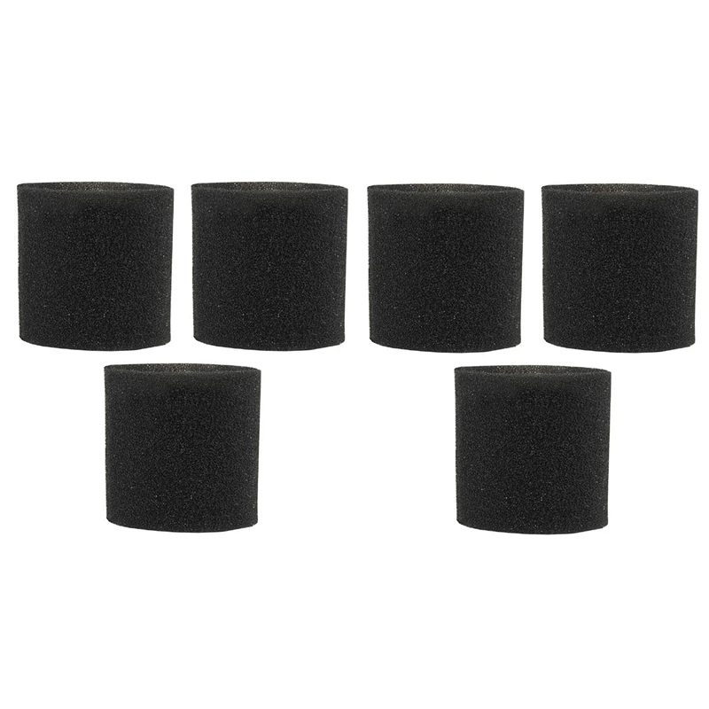 ปลอกโฟม90585ตัวกรองอะไหล่6แพ็คสำหรับเครื่องดูดฝุ่นแบบเปียกแห้งในร้านค้า