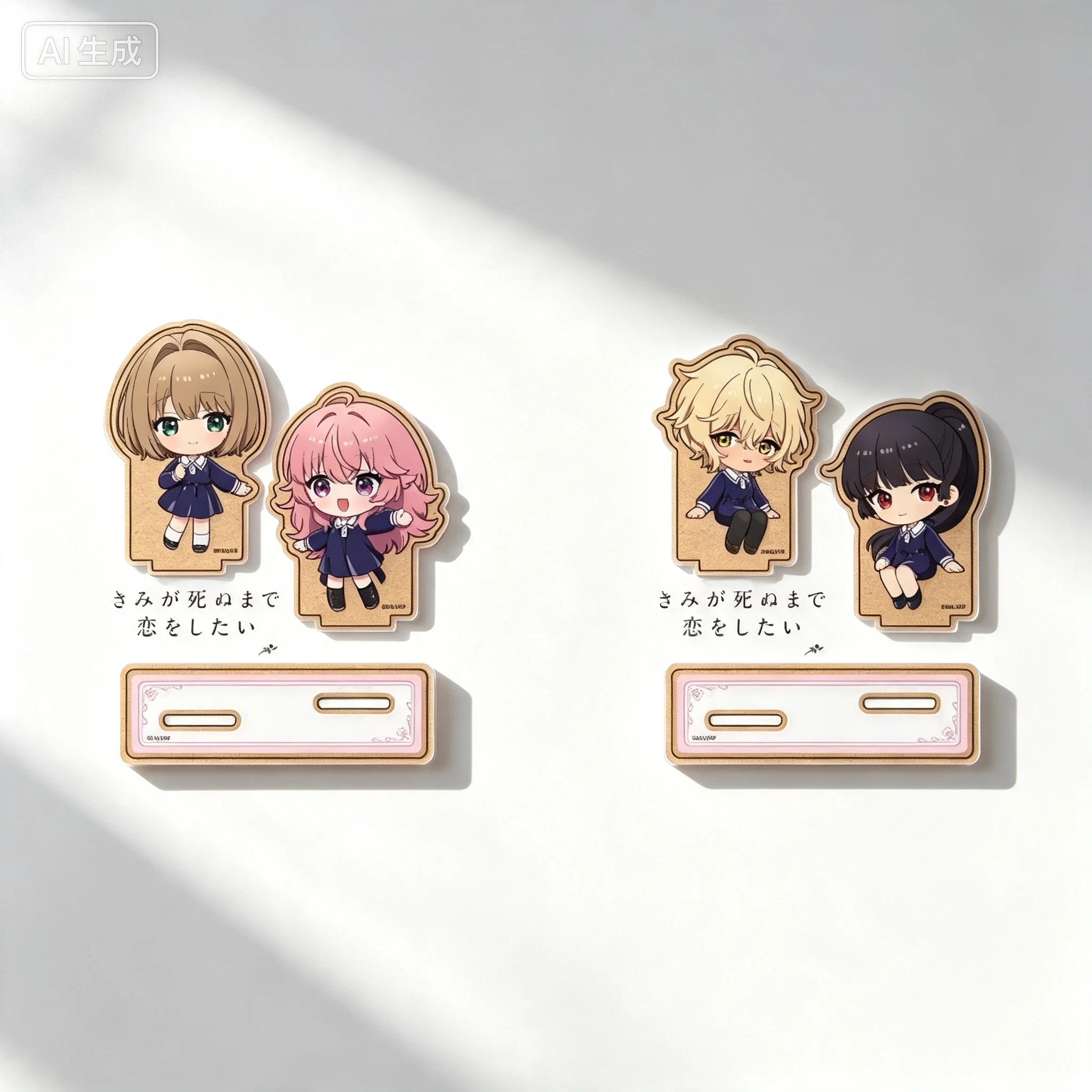 GL I Want to Love You Till Your Dying Day Sheena Totsuki Mimi Kagari Q-Style  Acrylic Stand Model Plate Keychains Desk Decor