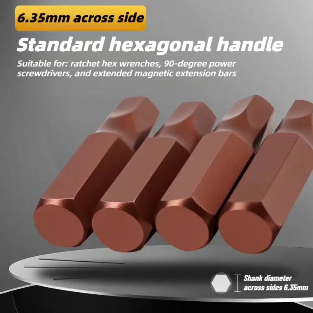1/4 Zoll Schraubendreher-Bit-Set 25mm S2 Legierungsstahl Kreuzschlitz Schlitz Sechskant Torx Vierkant Steckschlüssel Pozidriv zum Entfernen DIY Handwerkzeuge – Detail 2
