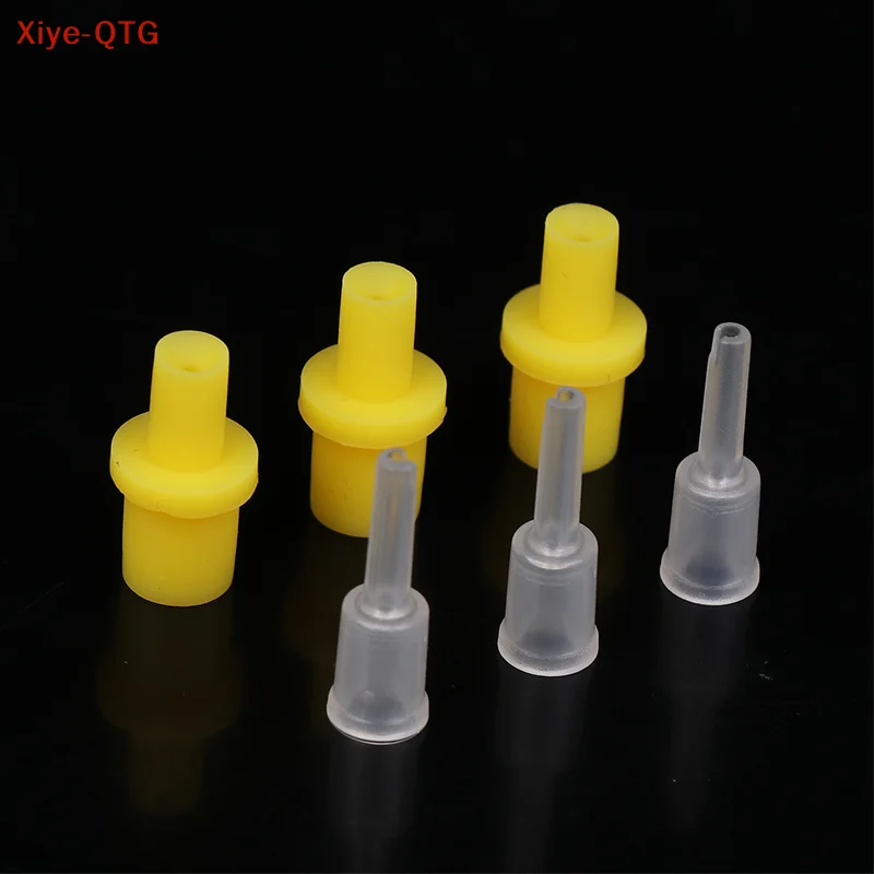 

New sale 10Pcs Syringe Silicone Pumping Air Hollow Joint Part Connector Ciss Inkjet Cartridge Cleaning Tool
