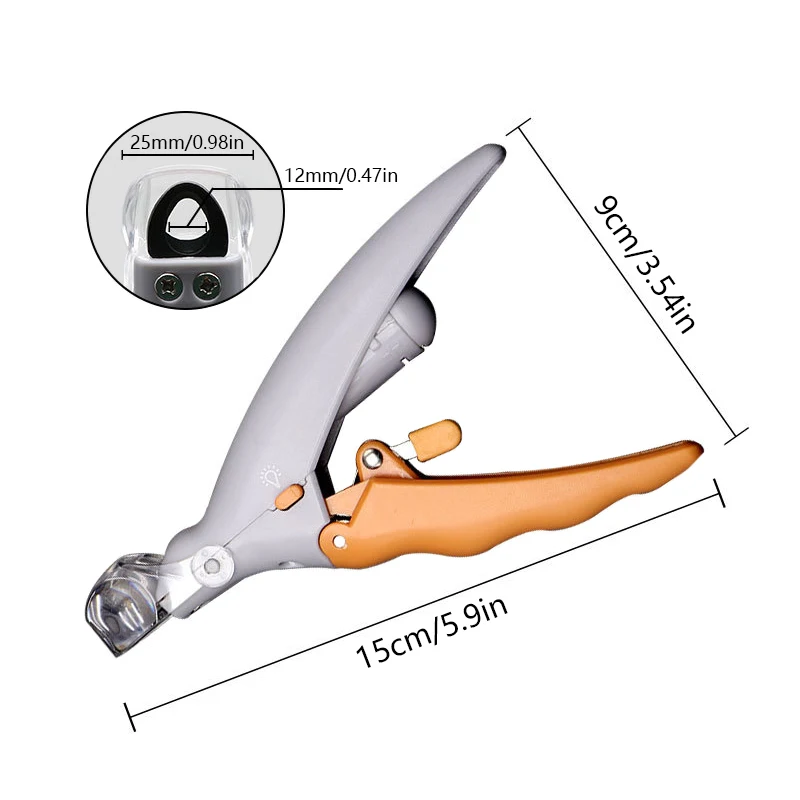 1PC Pet Nagelknipser mit LED-Licht Hund Katze Spezielle Nagelknipser Multifunktions Nagel Trimmer Haustier Reinigung Pflege liefert