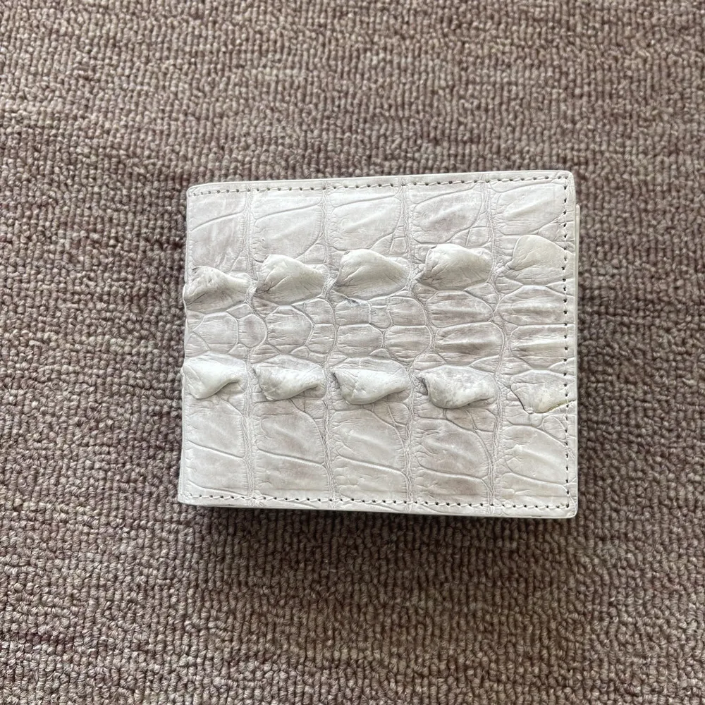 Himalayan authentic crocodile leather men's wallet credit card holder real crocodile leather men's fashion short card bag