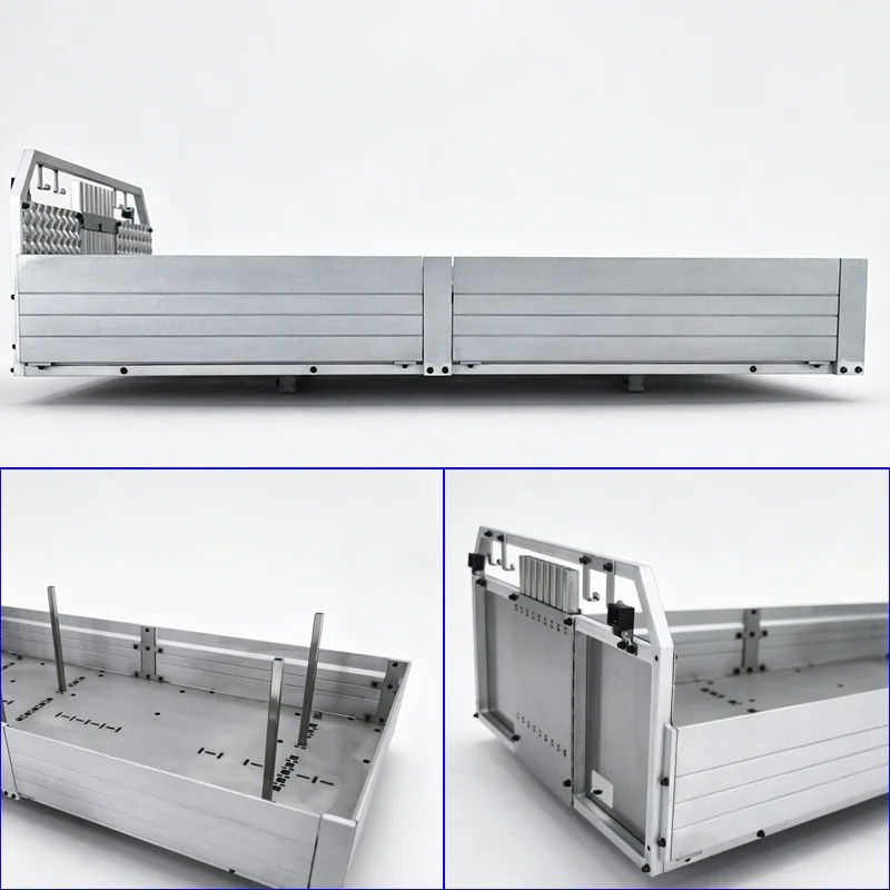 Metal Fence Long and Short Cargo Container Cargo Hopper for 1/14 RC Truck for JXmodel F1650 Truck-mounted Crane