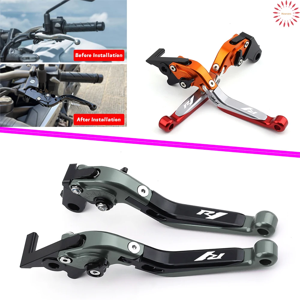 

9 Colors For Yamaha YZF-R1/R1M/R1S R1 2015-2023 Folding Extendable Brake Motorcycle Accessories Clutch Lever Brake Lever Set