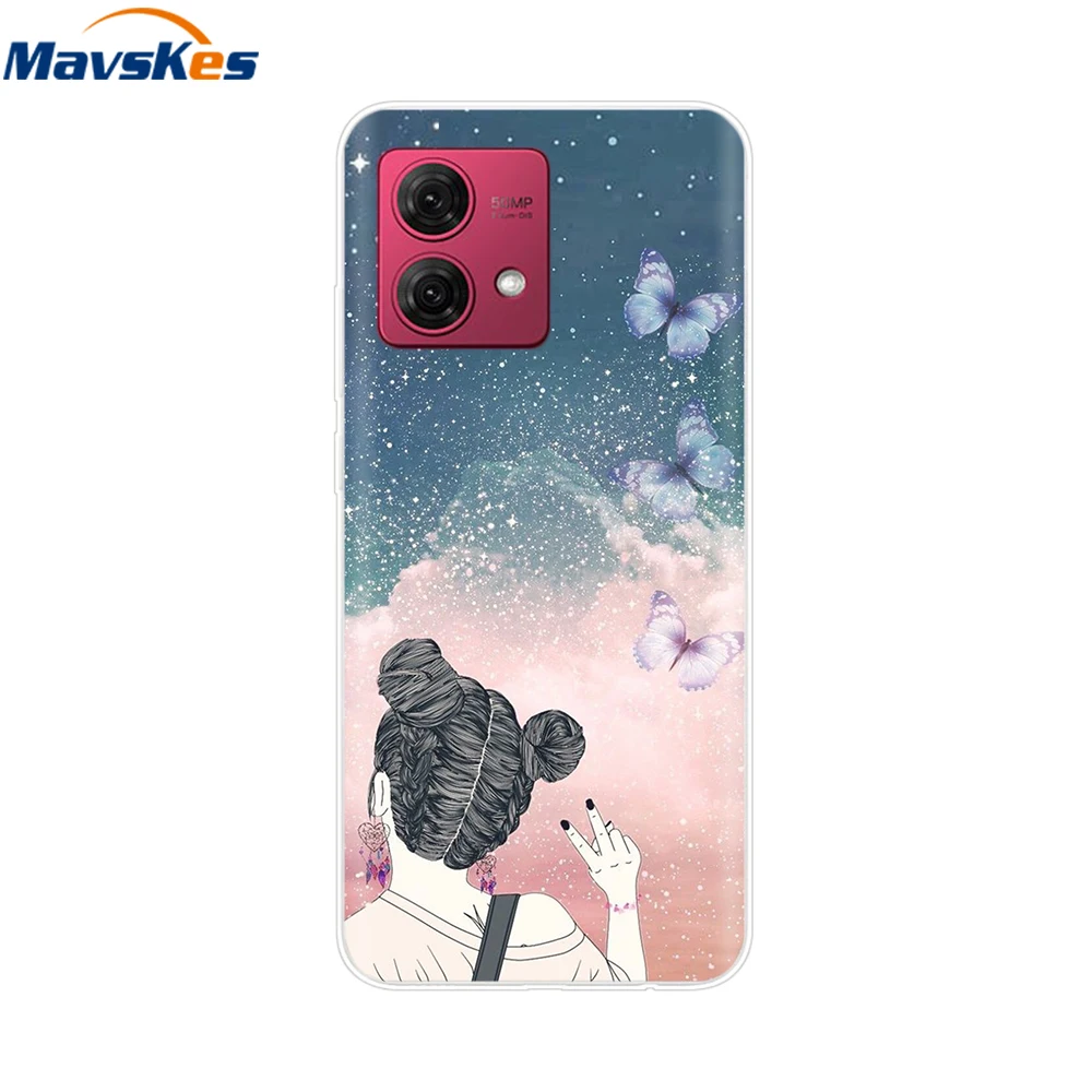 For Motorola Moto G84 Case Luxury TPU Soft Clear Silicone Phone Back Cover for Moto G84 G54 5G Protective Shockproof Cases Funda