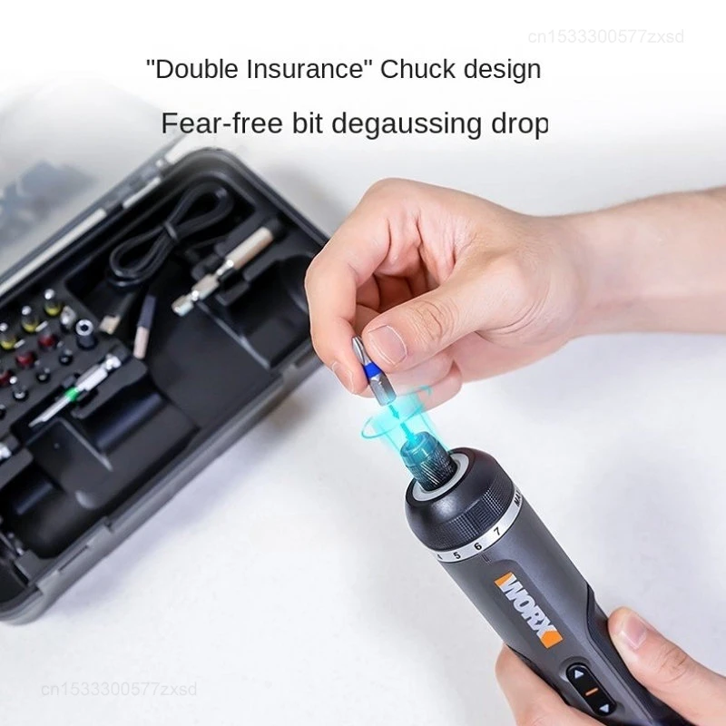 Imagem -04 - Xiaomi Worx Mini Elétrica Chave de Fenda Grupo Chave de Fenda Elétrica sem Fio Inteligente Cabo Recarregável Usb Ferramenta de Reparo 4v Wx242