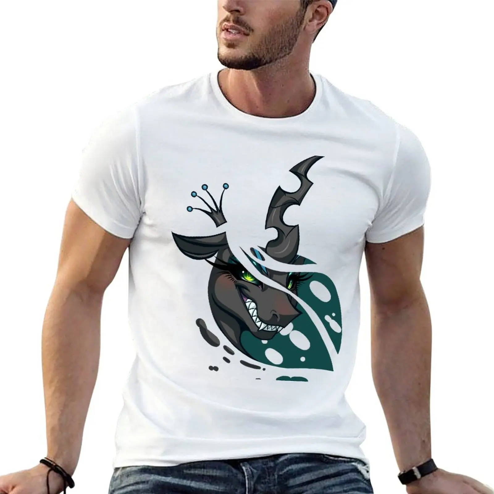 

Queen Chrysalis T-Shirt man graphic t shirt man t shirts graphic t shirt custom print T-shirt
